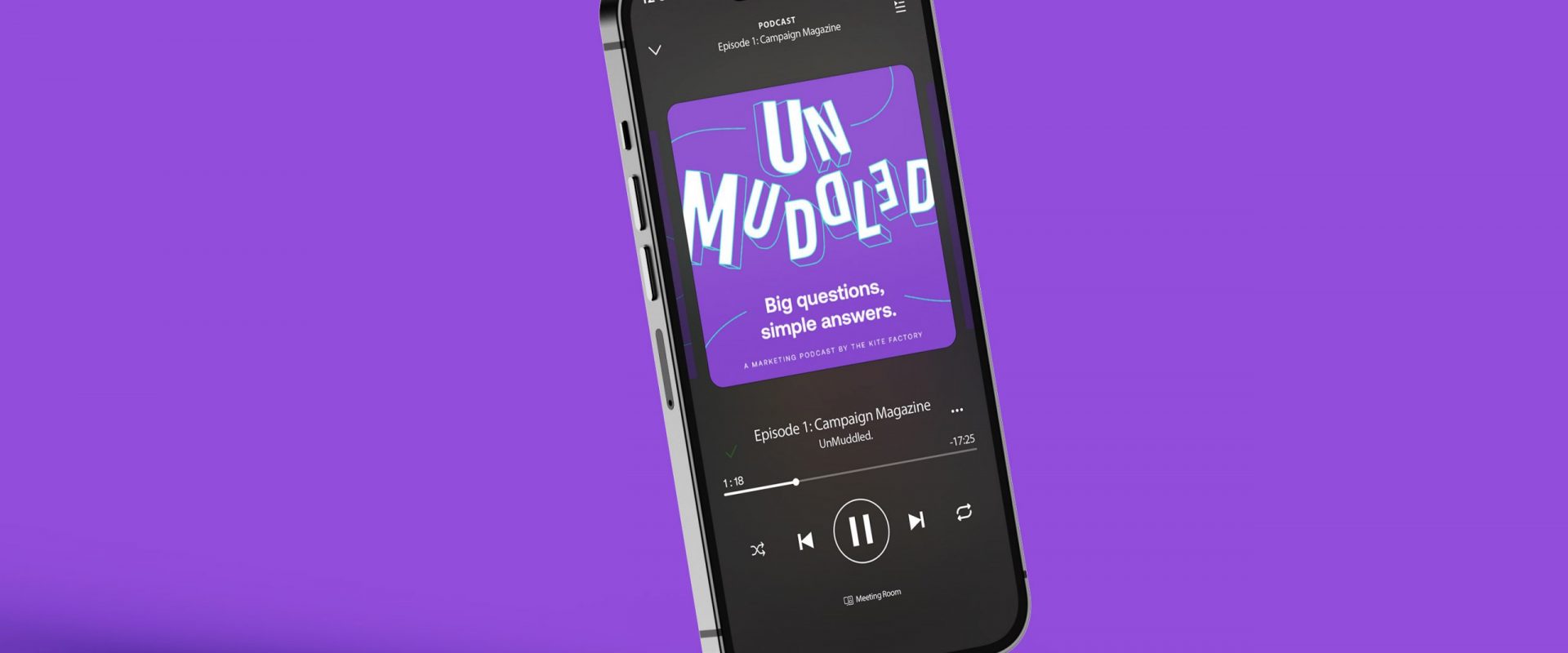 Spotify podcast mockup